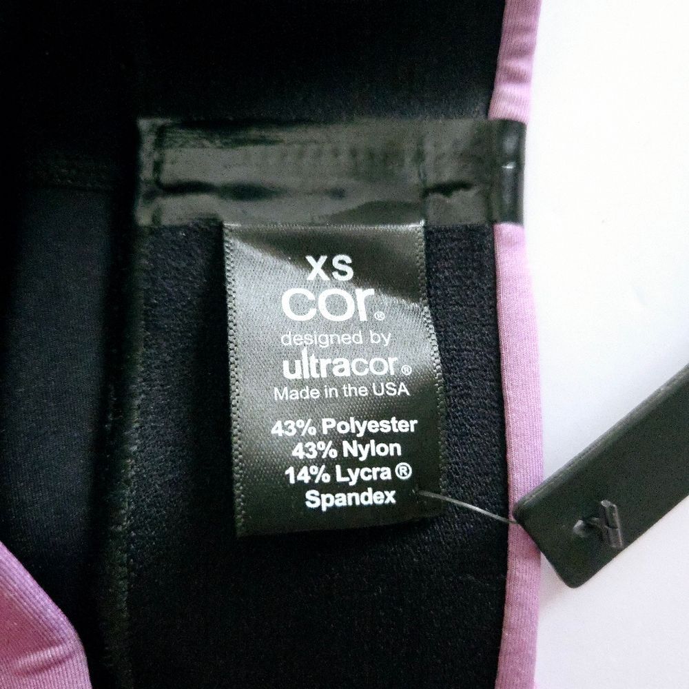 Ultracor Cor Leggings Size XS Purple Violet Floral Pattern Workout Leggings - Picture 11 of 11